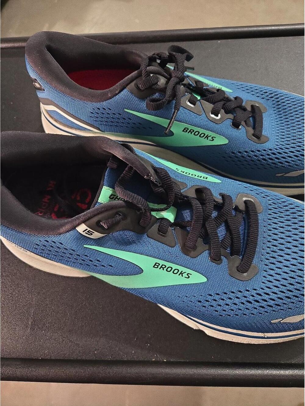 Brooks Ghost 15 Men's Running Shoes Blue/Green Size 10.5 - Picture 2 of 6